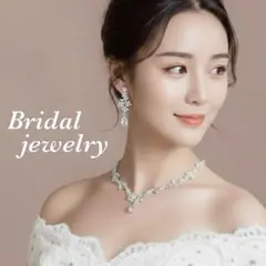 ピアス2点セット ジルコニア ウエディング アクセサリー ブライダル 結婚 前撮