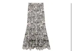 snidel カッティングレースマーメイドスカート アイボリー　23SS