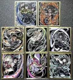 鬼滅の刃 無限城編 イラストギャラリーWEBSHOPくじ アクリル色紙8点