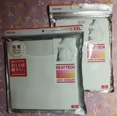 【未使用・レディースXXL】ユニクロ／ヒートテック２着『UネックT（八分袖）』