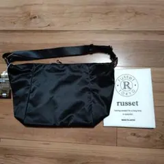 russet ラシット スリングバッグ ブラック (シルバー金具) - メルカリ