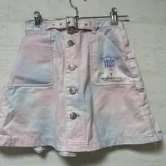 MEZZO PIANO フリルスカート ピンク水色　メゾピアノ　アイスクリーム