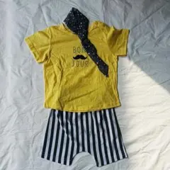 【新品未使用】キッズ セットアップ 半袖Tシャツ ハーフパンツ 100