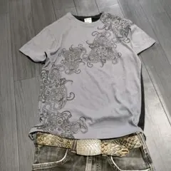 archive y2k ペイズリー ギミック s/s tee 退廃的 Opium