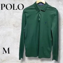 POLO RALPH LAUREN カスタムスリムフィット グリーン ポロシャツ