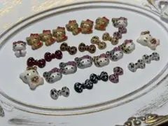 キティネイルパーツ16点リボン13点