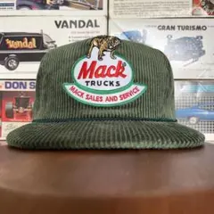 新品◾️コーデュロイ◾️オリーブ◾️キャップ◾️NEW◾️MACKtrucks◾