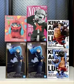 【人気アニメ フィギュア 5種6体セット】まとめ売り d__e/