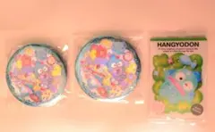 サンリオキャラクターズ ハンギョドン キラキラBIG缶バッジ 2個セット