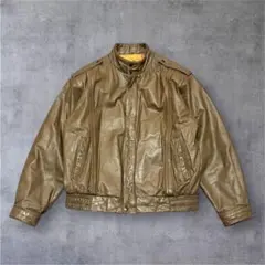 archive JACKER’S レザージャケット 牛革 ブラウン L 本革