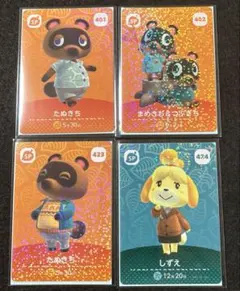 あつまれどうぶつの森 amiiboカード たぬきち、まめきち&つぶきち、しずえ
