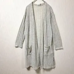 エウルキューブ eur3 ロングカーディガン LL グレー ほつれ変色有のサムネイル