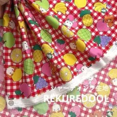 dr391-1◆0.5m◆S◆綿100%シャーティング生地◆チェックレトロ柄