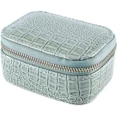 レザー ジュエリー ボックス ミニ ジュエリー収納ホルダー ライトグリーン