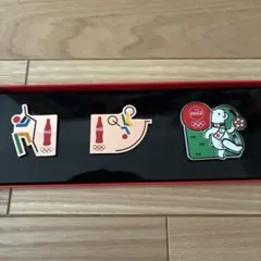 Coca-Cola オリンピックピンバッジセット 3個のサムネイル