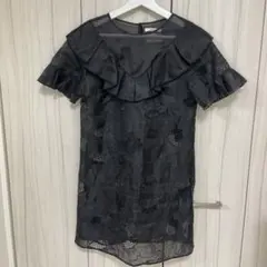 [snidel]花柄フリルワンピース(インナー付き)