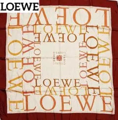 LOEWE ロエベ スカーフ アナグラム ロゴ ブラウン.のサムネイル