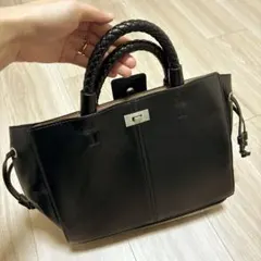 【ZARA】handbag 黒 レザー