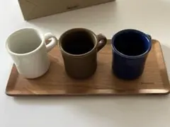 BONMACコーヒーテイスティングマグ120ml 3個セット　トレー付【未使用】