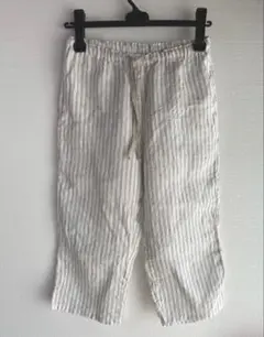 fig-1 リネンストライプパンツ クロップド