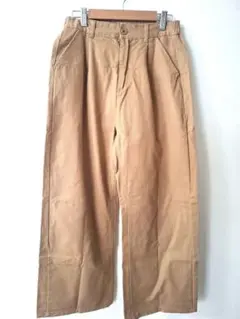 【ワケアリ】ワイドパンツ 薄茶/ベージュ