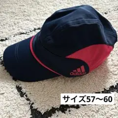 adidas メッシュスポーツキャップ ネイビー/ピンク