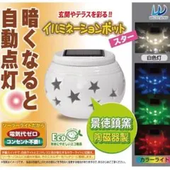 新品未使用　景徳鎮製イルミネーションポット ライト　照明　2個セット　まとめ売り