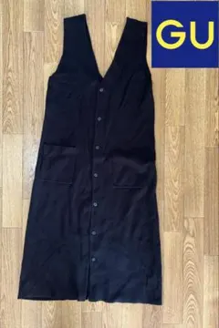 GU 黒 ノースリーブ ワンピース