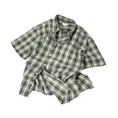 名作 00's J.CREW インド製 半袖 コットンシャツ