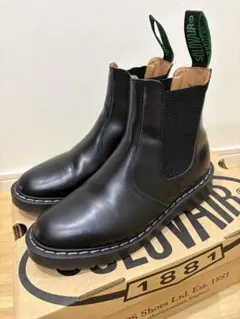 SOLOVAIR ブラック サイドゴアブーツ UK4 美品
