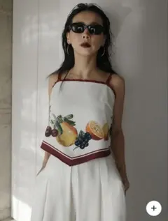 Ameri MEDI FRUIT SCARF PATTERN CAMI TOPのサムネイル