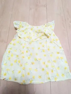 アプレレクール　花柄チュニック 120サイズ イエロー
