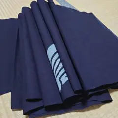 法被　反物　家紋　抱き茗荷　濃紺