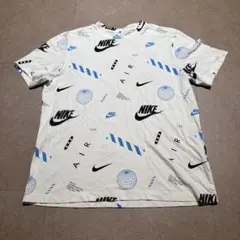 Nike 半袖　tシャツ　白　ホワイト　総柄　XL
