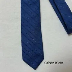 Calvin Klein ネイビー ストライプネクタイ