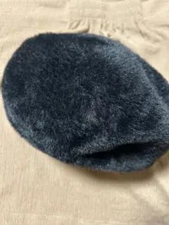 【値下げ】ブラックベレー帽 57.5cm