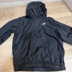 Nike フード付きナイロンジャケット Lサイズ ブラック