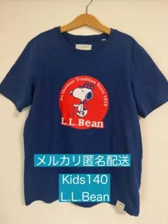 L.L.Bean Kids140 スヌーピー Tシャツ ネイビーのサムネイル