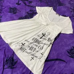 GHOST OF HARLEM❤️クロス プリント カットソーのサムネイル