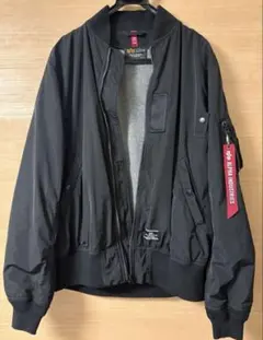 春用 ALPHA INDUSTRIES MA-1 フライトジャケット ブラック黒