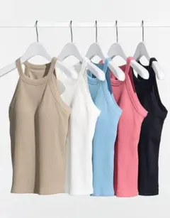 ぼ*2様 ユニクロホルターネックブラタンクトップ黒XL新品タグ付き