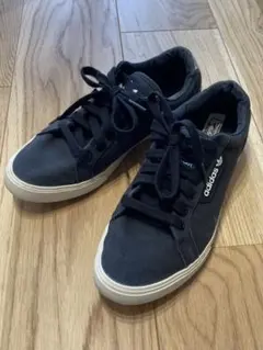 adidas スニーカー 黒 アディダス 24〜24.5cm ブラック 靴