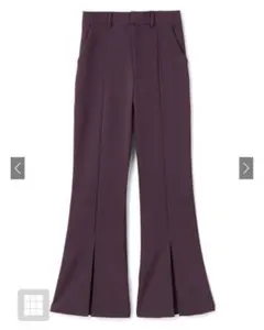 GRL センター切り替えスリットフレアパンツ