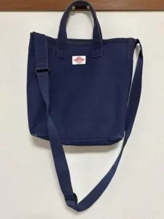 DANTON 2way ショルダー ハンドバッグ キャンバス ネイビー