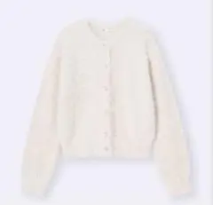 GU シャイニークルーネックカーディガン