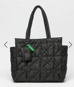 niko and ニコアンドオリジナル2WAYキルトトートバッグブラック