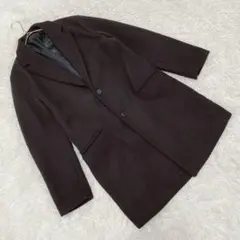 『ニコアンド』 (M) チェスターコート 羊毛混 パイピングポケット 通勤 仕事