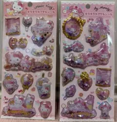 【正規品】ハローキティ・マイメロディ キラキラカプセルシール