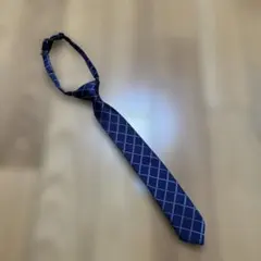 新品☆コムサイズム　紺色　ウィンドペン柄ネクタイLL