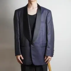 BALENCIAGA ショールカラーテーラードジャケット ネイビー/OW173のサムネイル